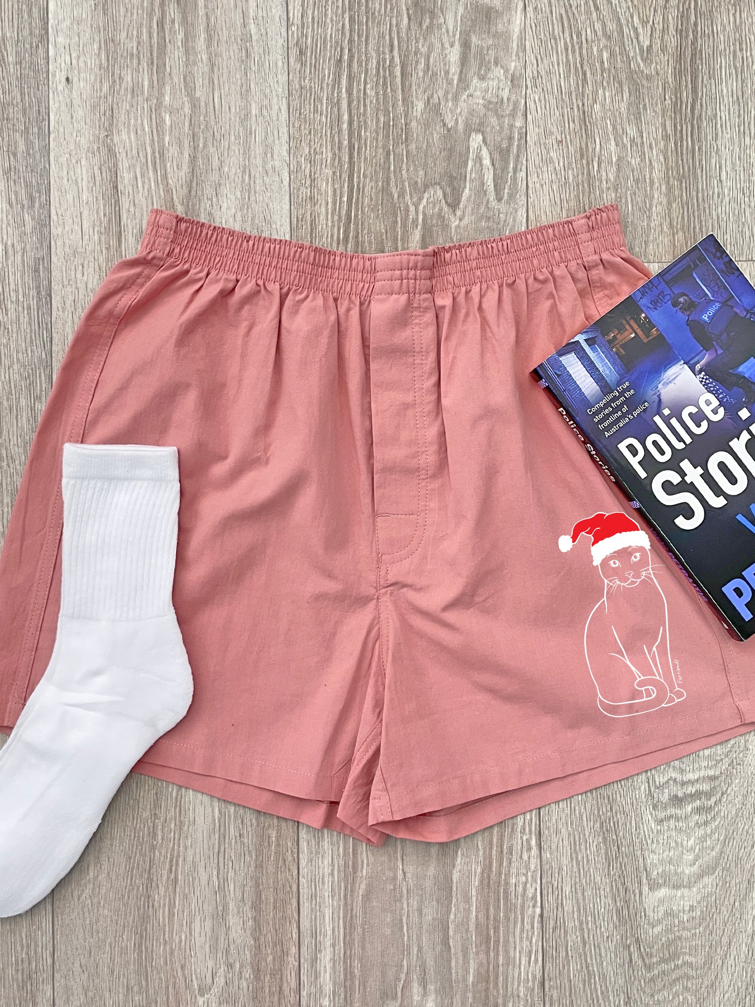 Russian Blue Finley Cotton Boxer Shorts