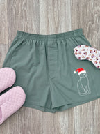 Russian Blue Finley Cotton Boxer Shorts