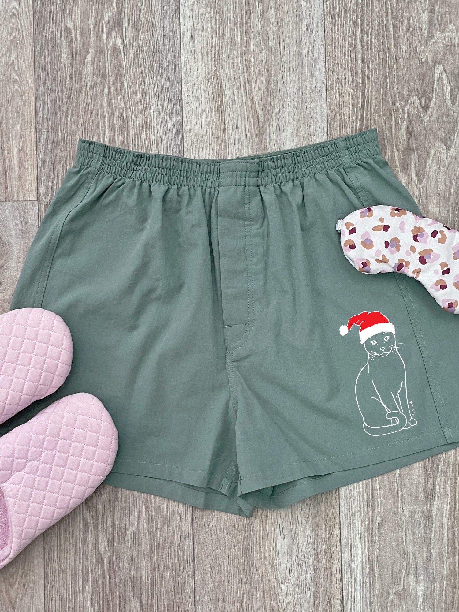 Russian Blue Finley Cotton Boxer Shorts