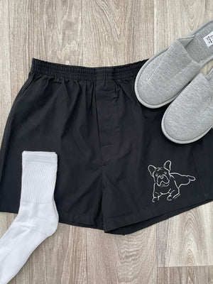 French Bulldog (Frenchie) Finley Cotton Boxer Shorts