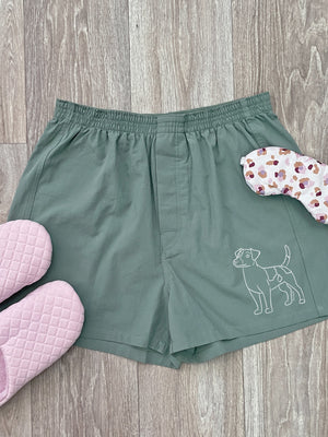 Jack Russell Terrier (Smooth Coat) Finley Cotton Boxer Shorts