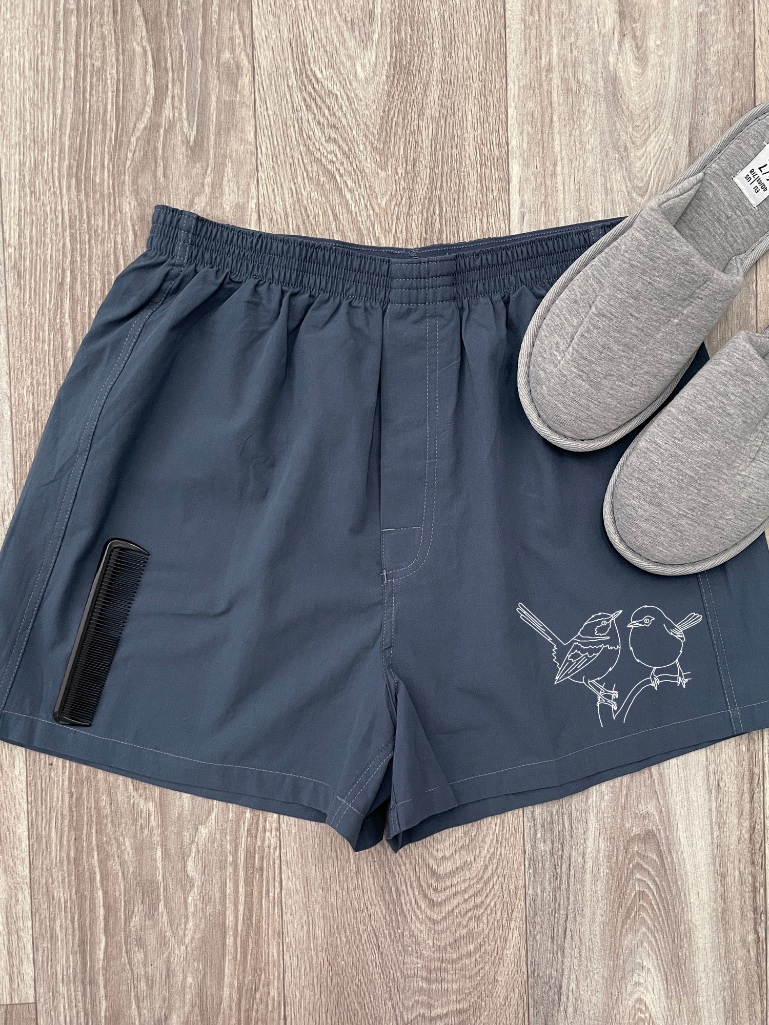 Superb Fairy Wren Finley Cotton Boxer Shorts