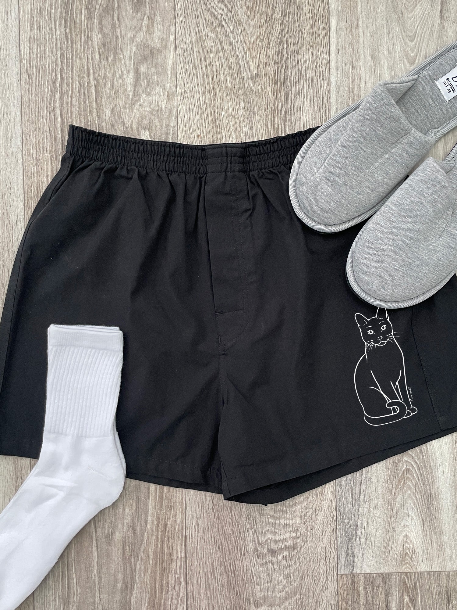 Russian Blue Finley Cotton Boxer Shorts