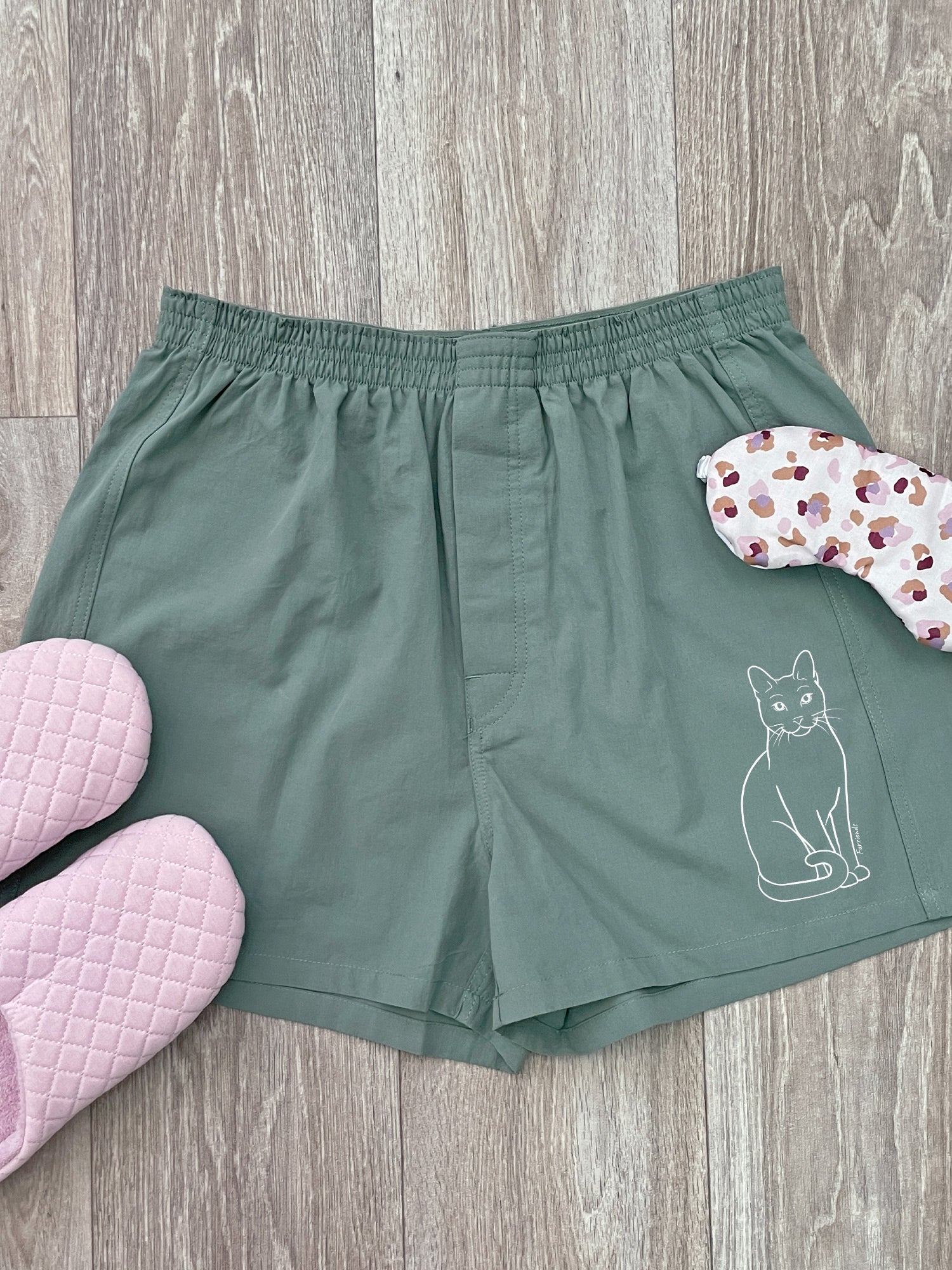 Russian Blue Finley Cotton Boxer Shorts