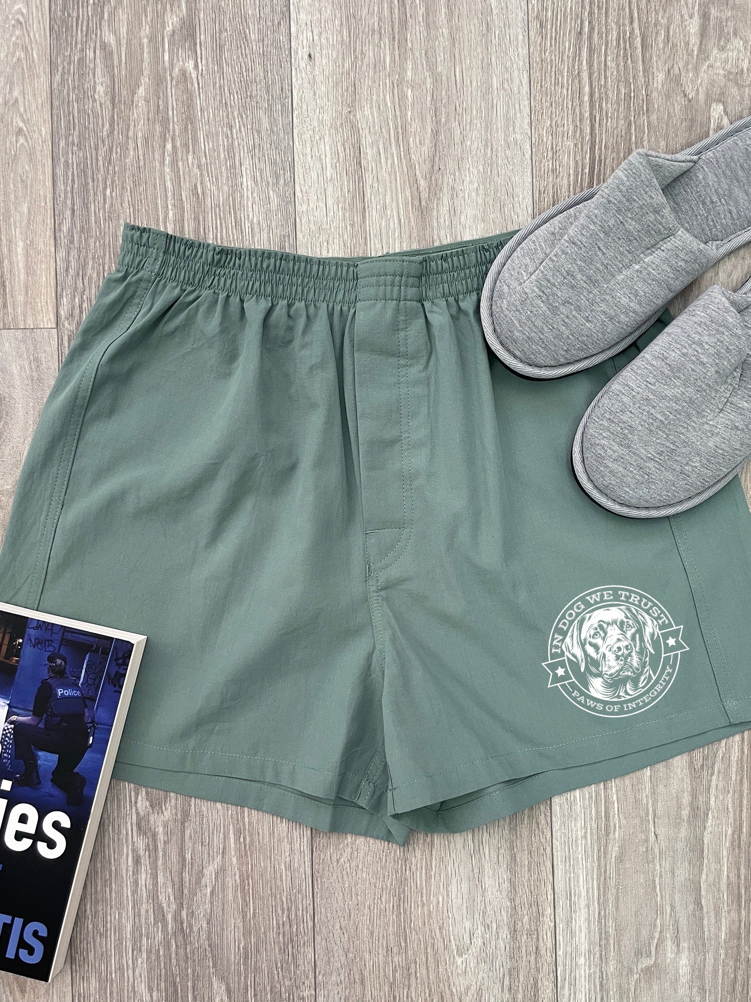 In Dog We Trust Finley Cotton Boxer Shorts