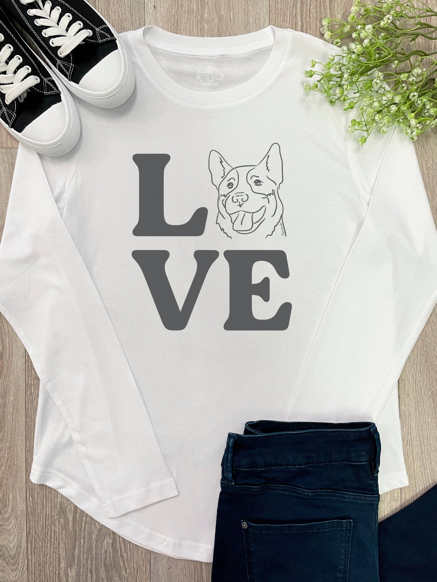 Breed LOVE Olivia Women's Long Sleeve Tee (Customisable)