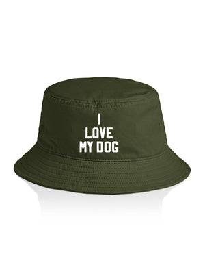 I Love My Dog Bucket Hat