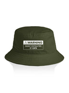 Warning Sign! Easily Distracted By... Customisable Bucket Hat