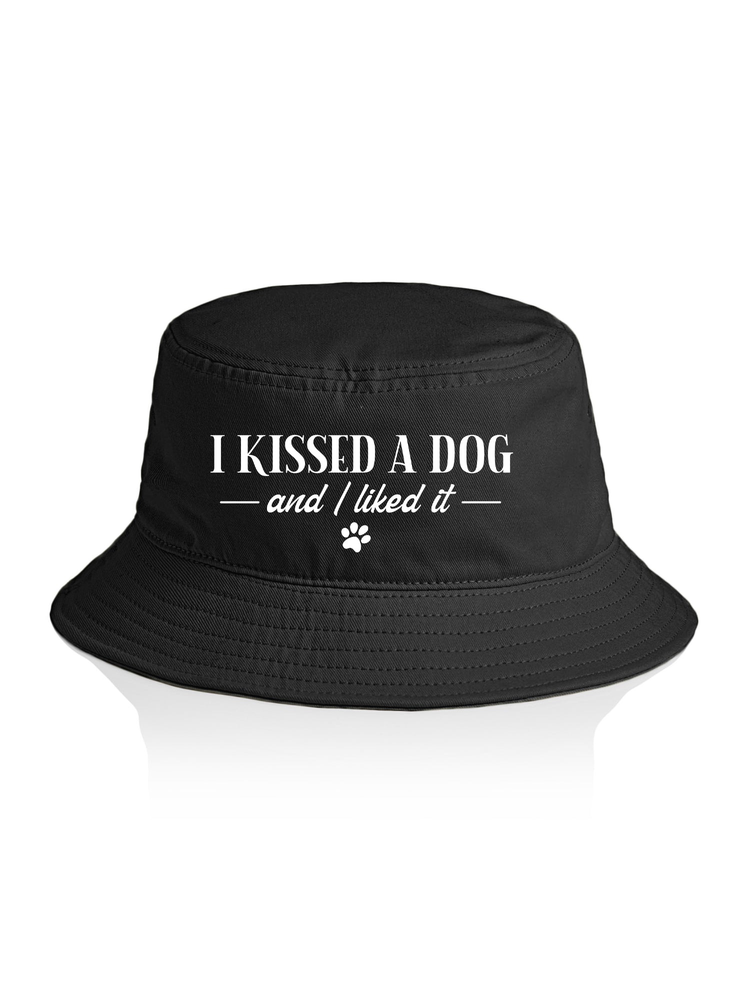 I Kissed A Dog And I Liked It Bucket Hat