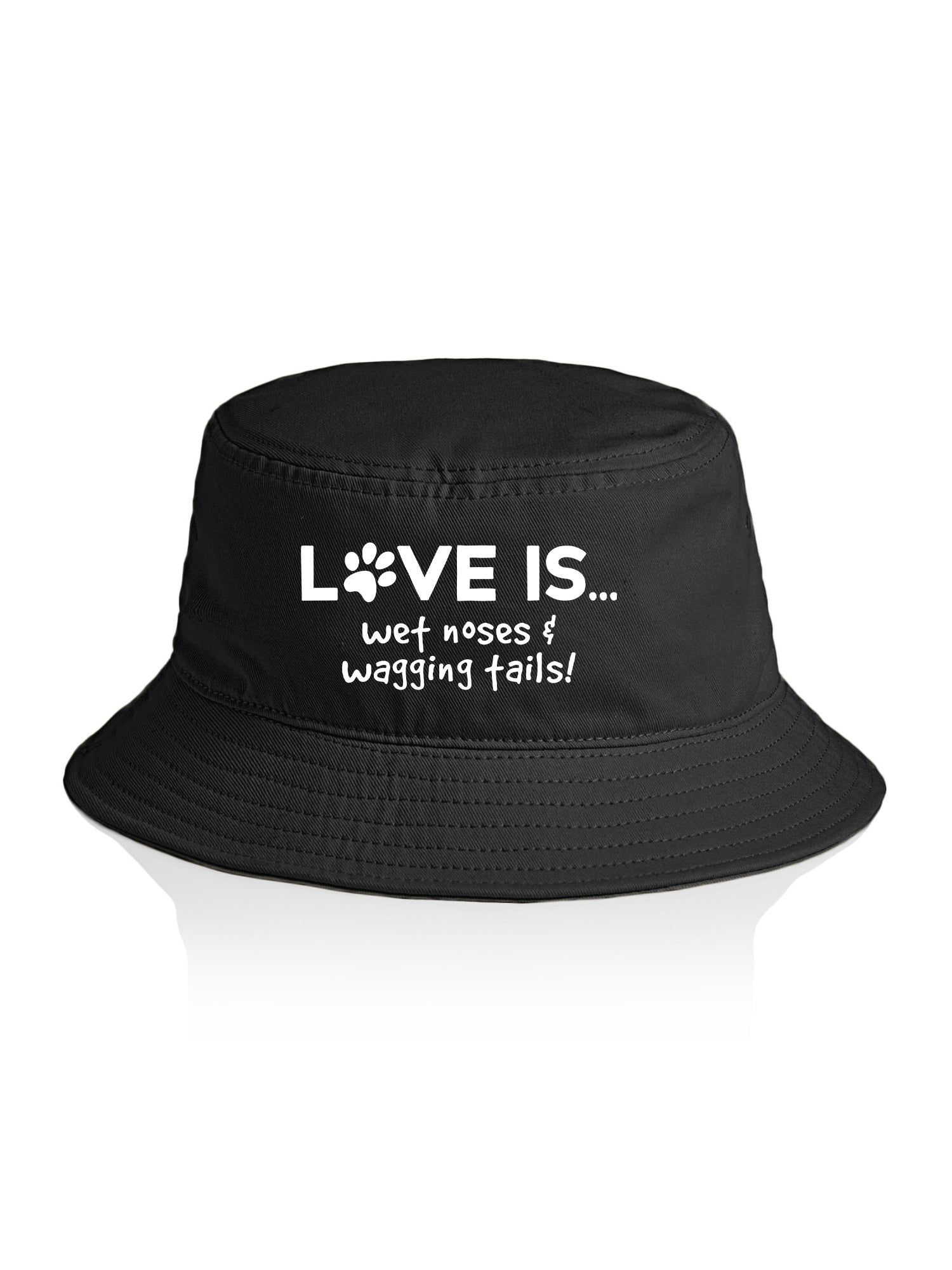 Love is...Wet Noses & Wagging Tails! Bucket Hat