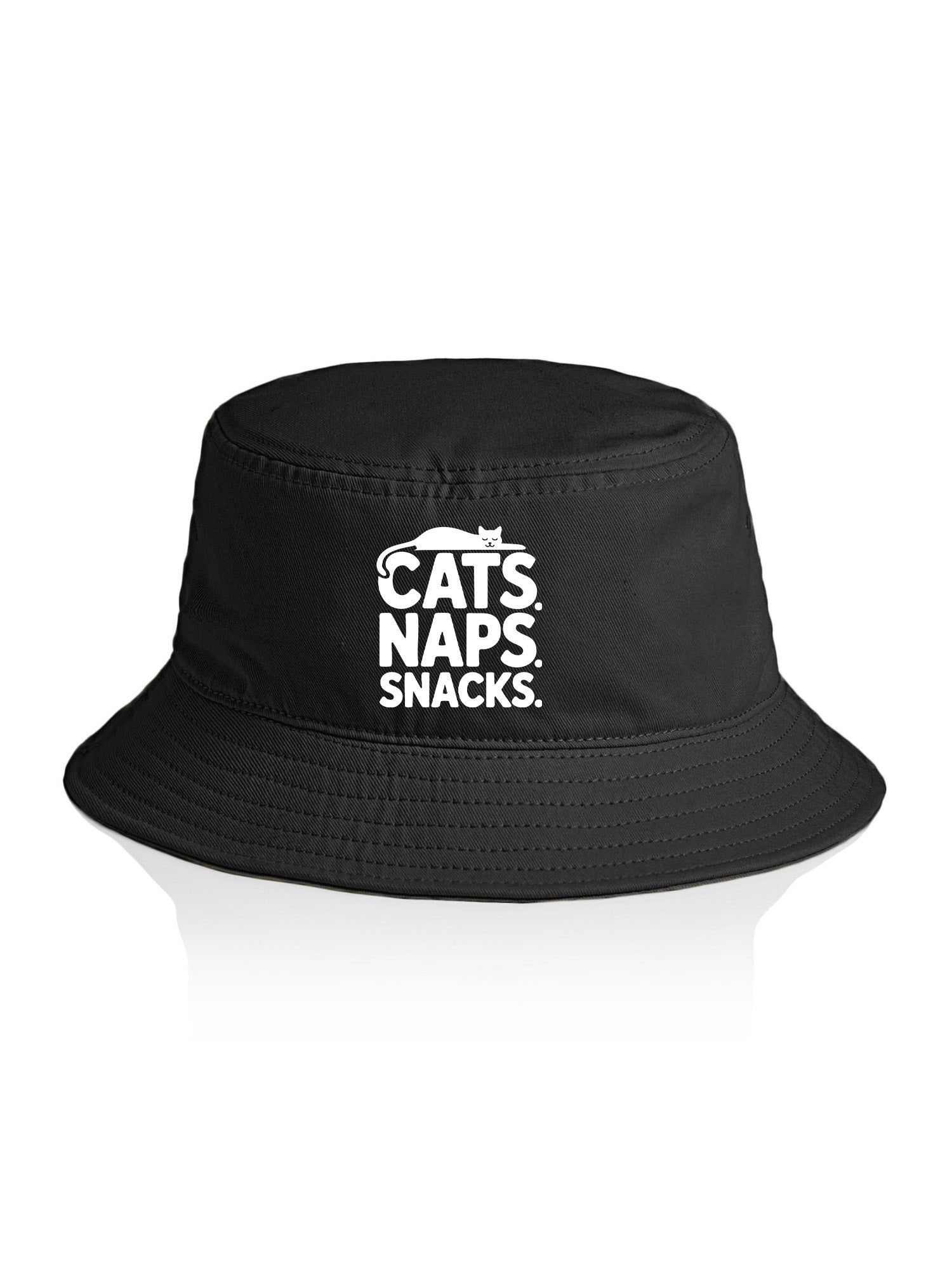 Cats. Naps. Snacks. Bucket Hat