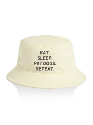 Eat. Sleep. Pat Dogs. Repeat. Bucket Hat