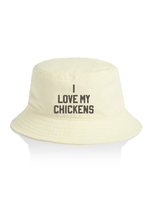 I Love My Chickens Bucket Hat