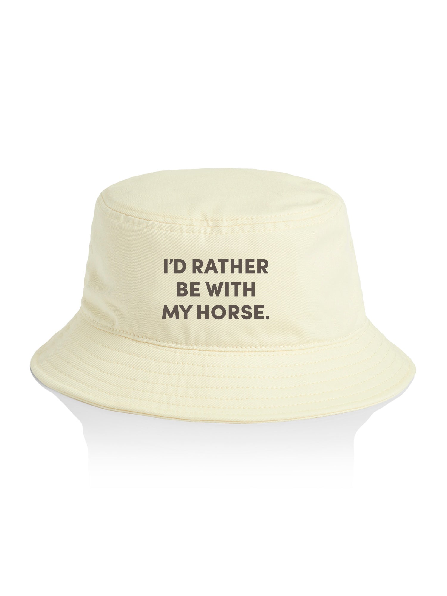 I'd Rather Be With My Horse. Bucket Hat