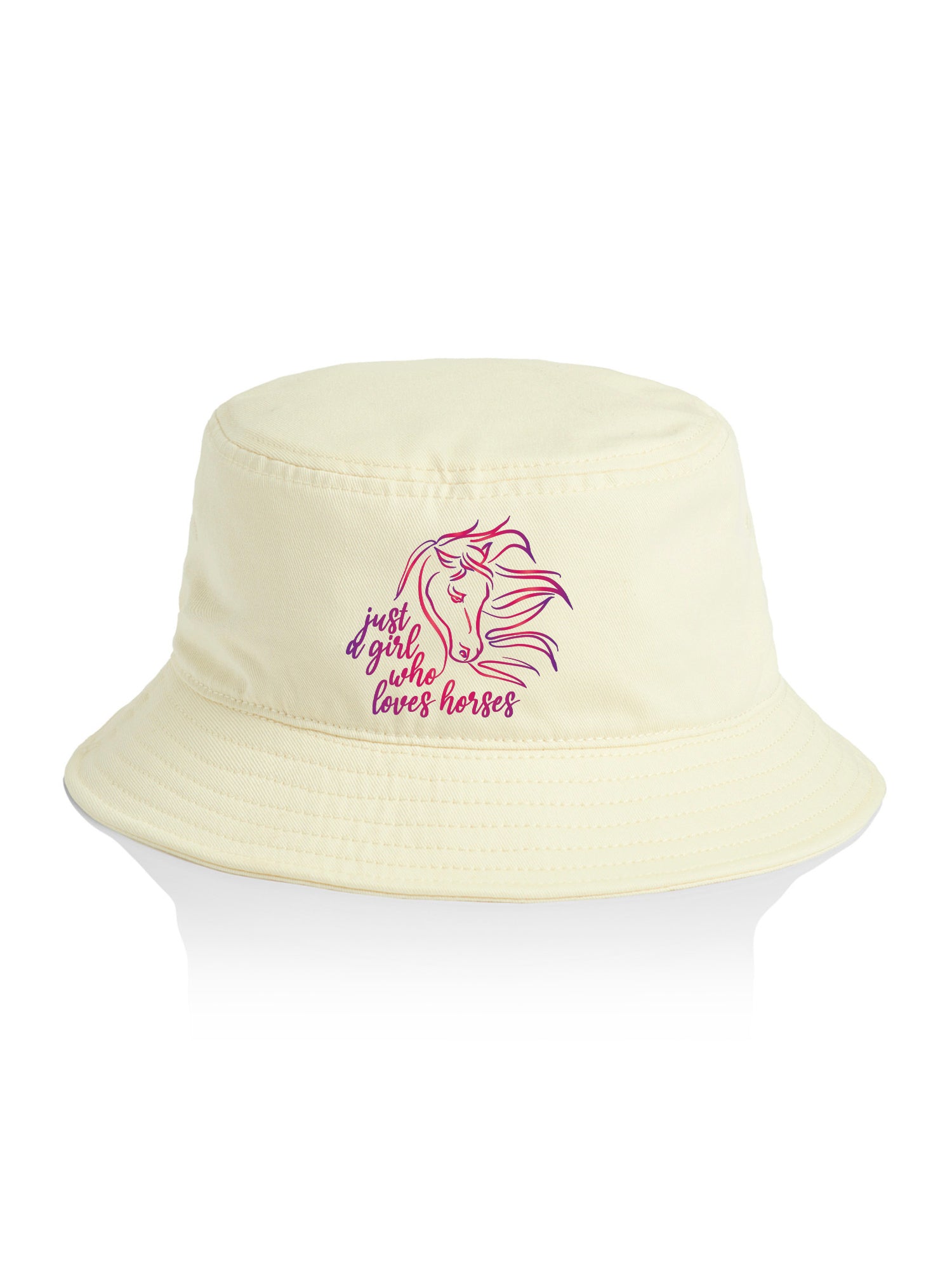 Just A Girl Who Loves Horses Bucket Hat