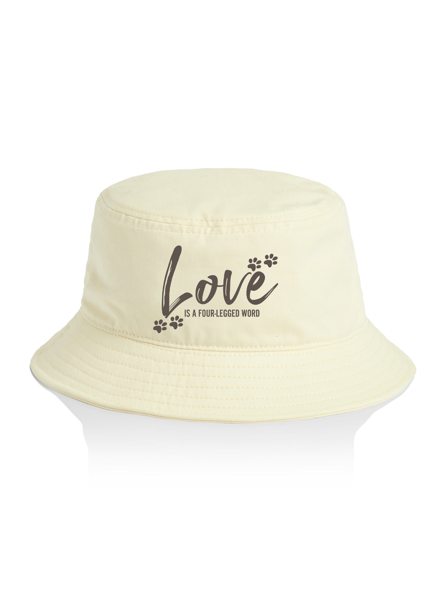 Love Is A Four-Legged Word Bucket Hat