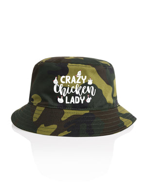 Crazy Chicken Lady Bucket Hat