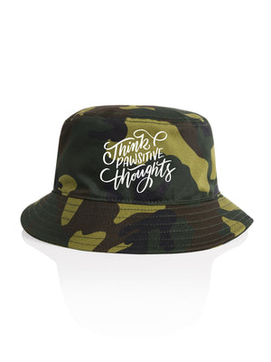 Think Pawsitive Thoughts Bucket Hat