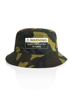 Warning Sign! Easily Distracted By... Customisable Bucket Hat