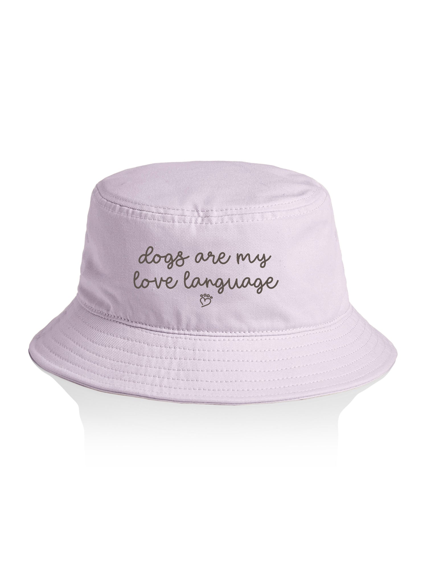 Dogs Are My Love Language Bucket Hat