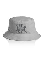 Cat Mum Silhouette Bucket Hat