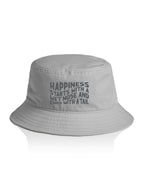 Happiness Starts With A Wet Nose And Ends With A Tail Bucket Hat