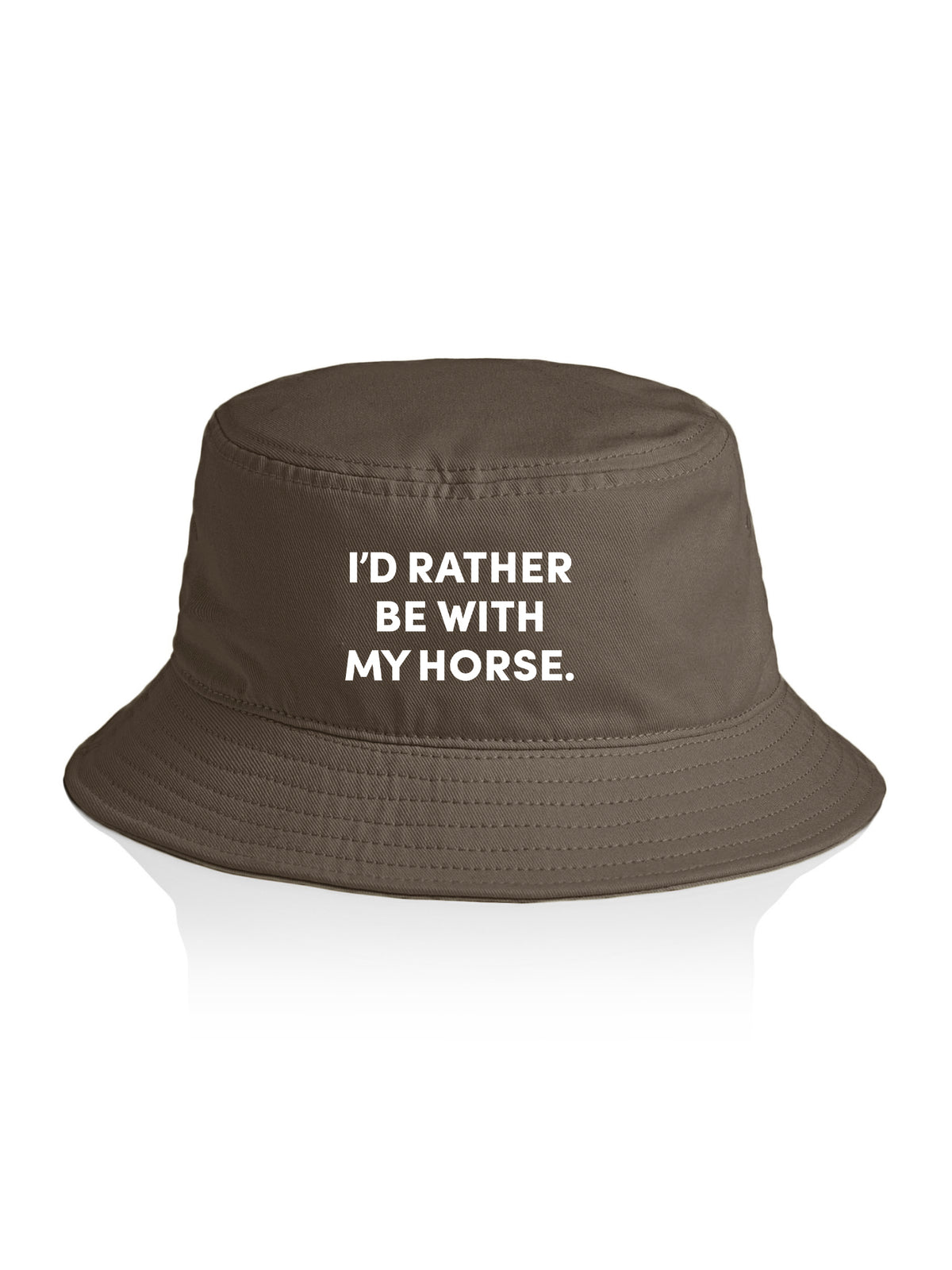I&#39;d Rather Be With My Horse. Bucket Hat