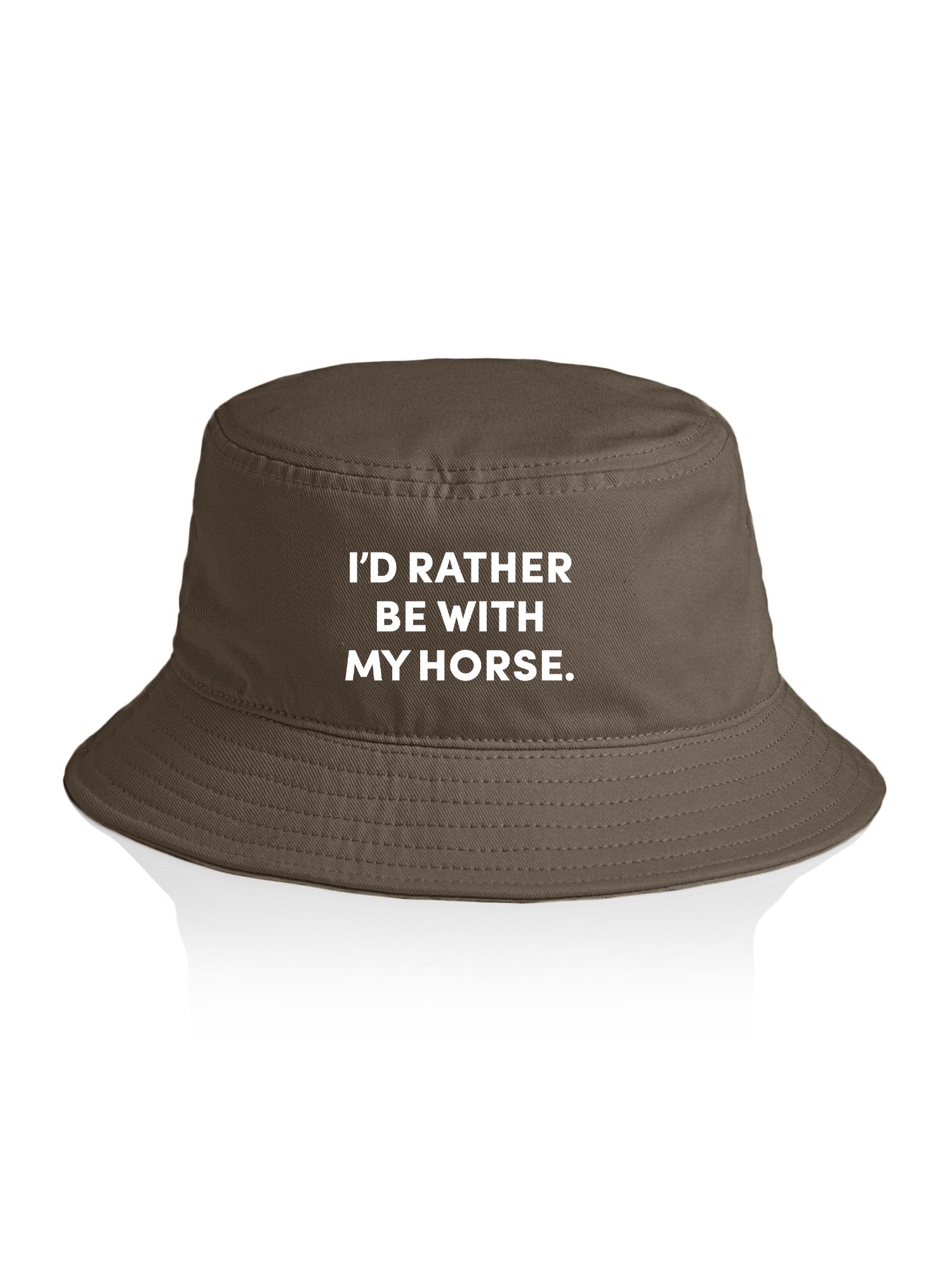 I'd Rather Be With My Horse. Bucket Hat