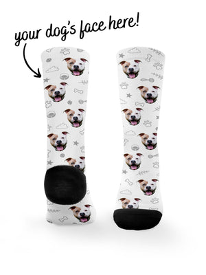 Custom Dog Face Dress Socks