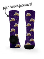 Custom Horse Face Dress Socks