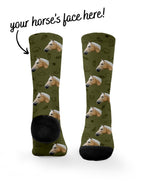 Custom Horse Face Dress Socks