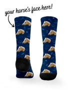 Custom Horse Face Dress Socks