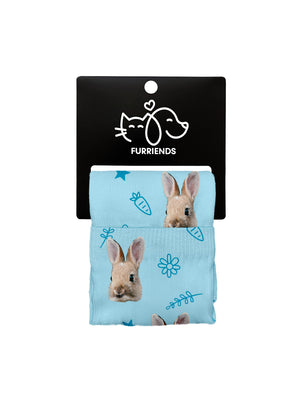Custom Rabbit Face Dress Socks