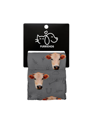 Custom Farm Animal Face Dress Socks