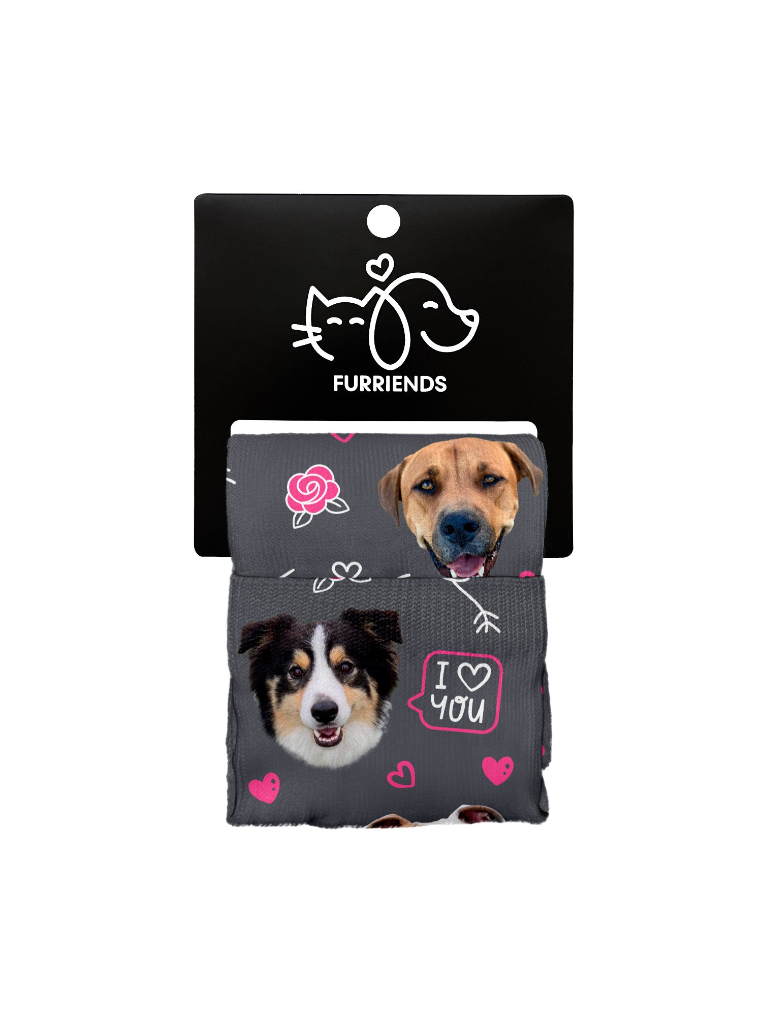 Custom Love Theme Pet Face Dress Socks