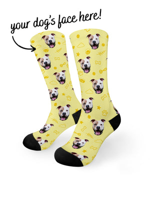 Custom Dog Face Dress Socks