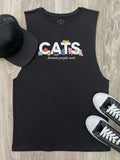 Cats Because People Suck Axel Drop Armhole Tank