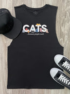Cats Because People Suck Axel Drop Armhole Tank