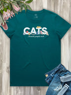 Cats Because People Suck Ava Women's Regular Fit Tee