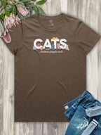 Cats Because People Suck Ava Women's Regular Fit Tee