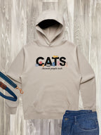 Cats Because People Suck Men's Comfort Hood