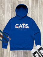 Cats Because People Suck Men's Comfort Hood