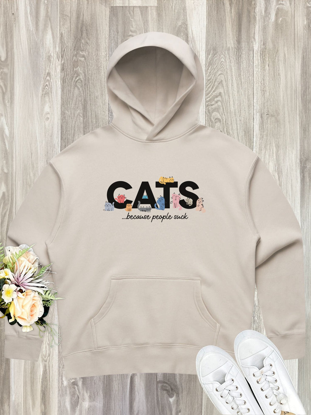 Cats Because People Suck Women's Comfort Hood