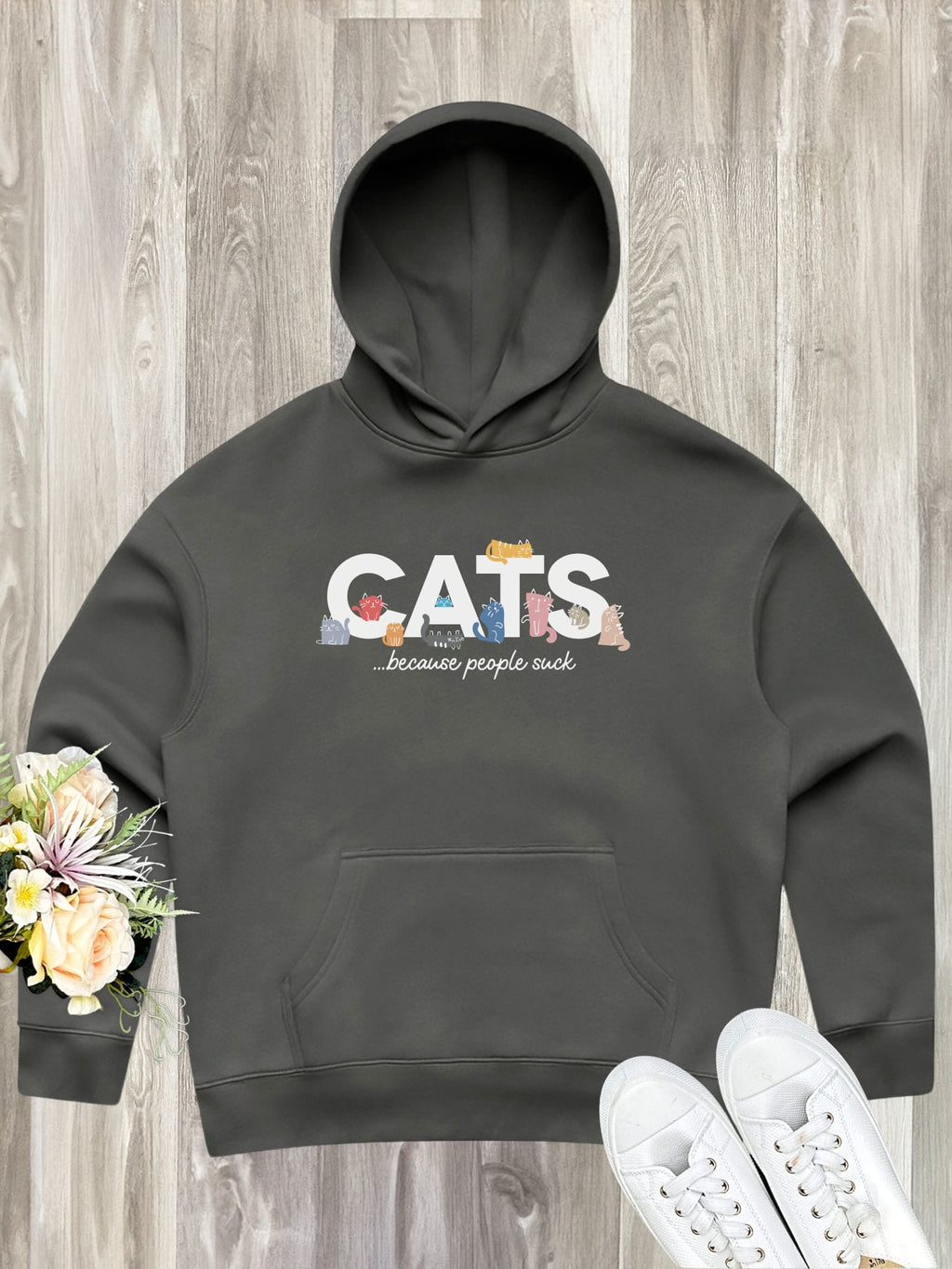 Cats Because People Suck Women's Comfort Hood