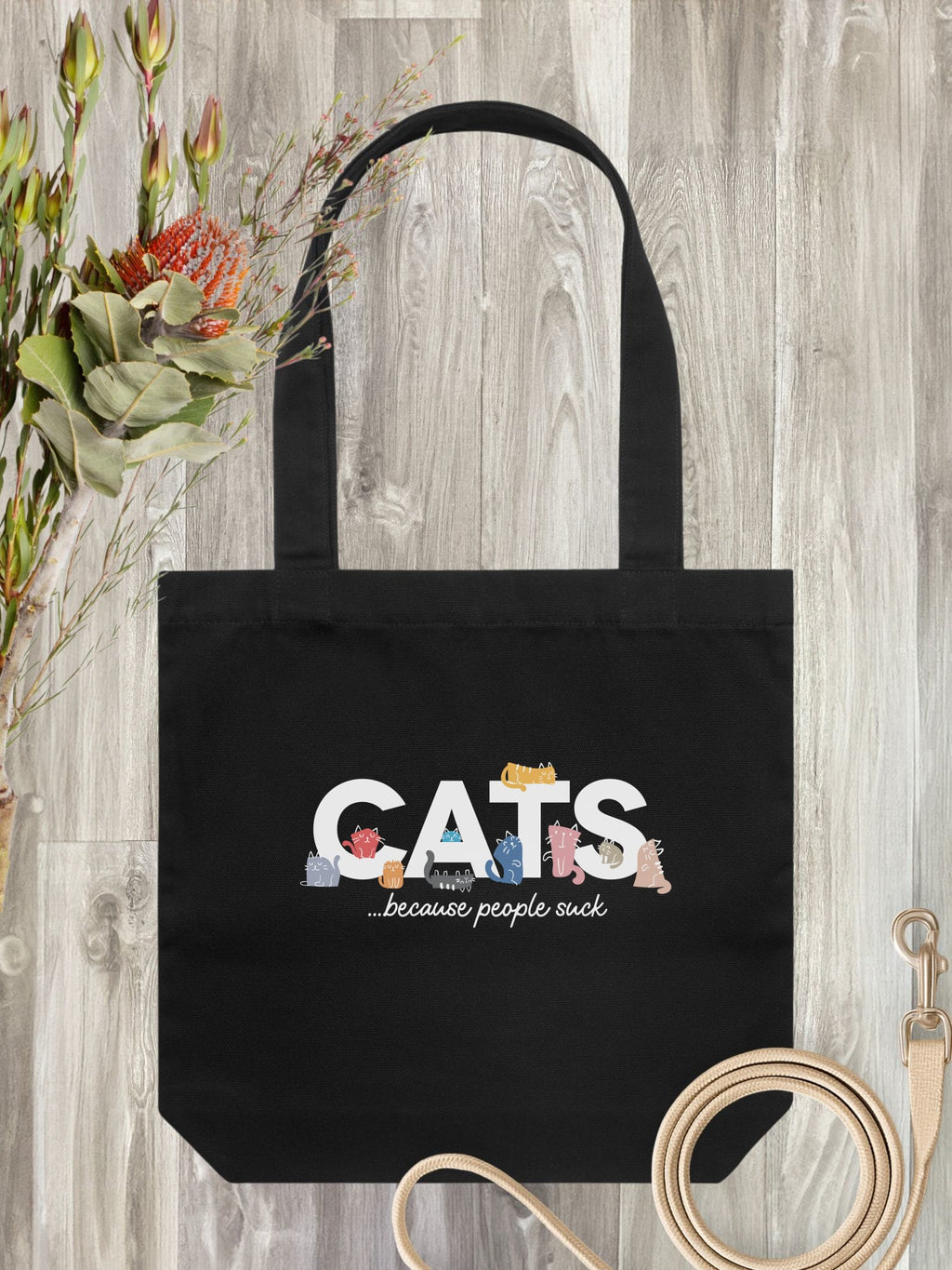 Cats Because People Suck Edith Tote