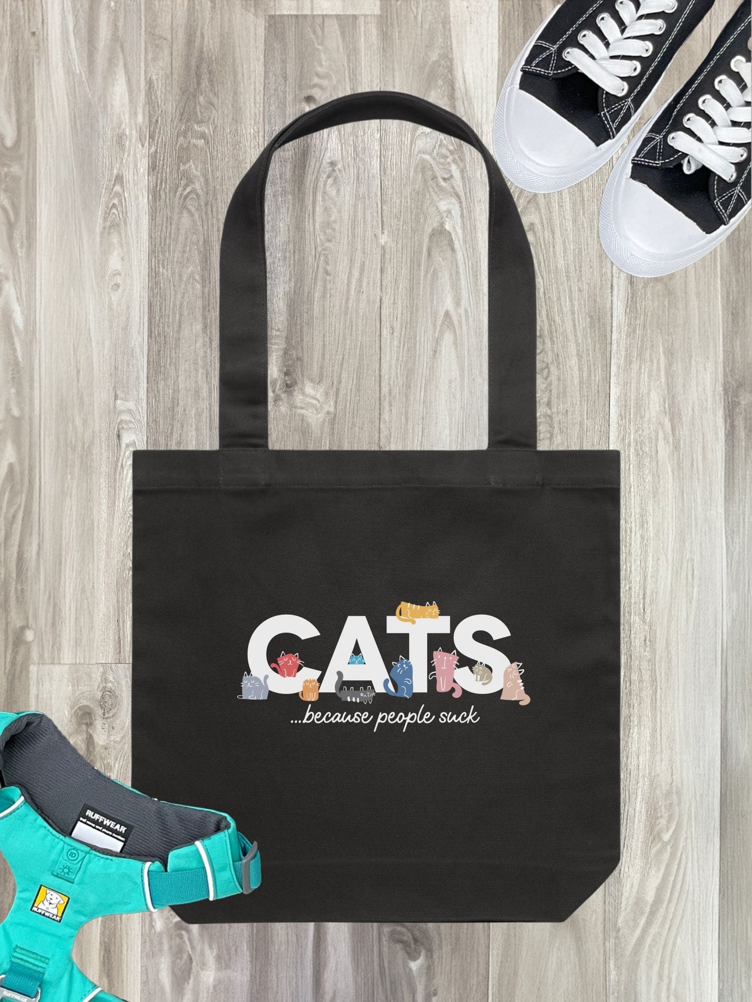 Cats Because People Suck Edith Tote