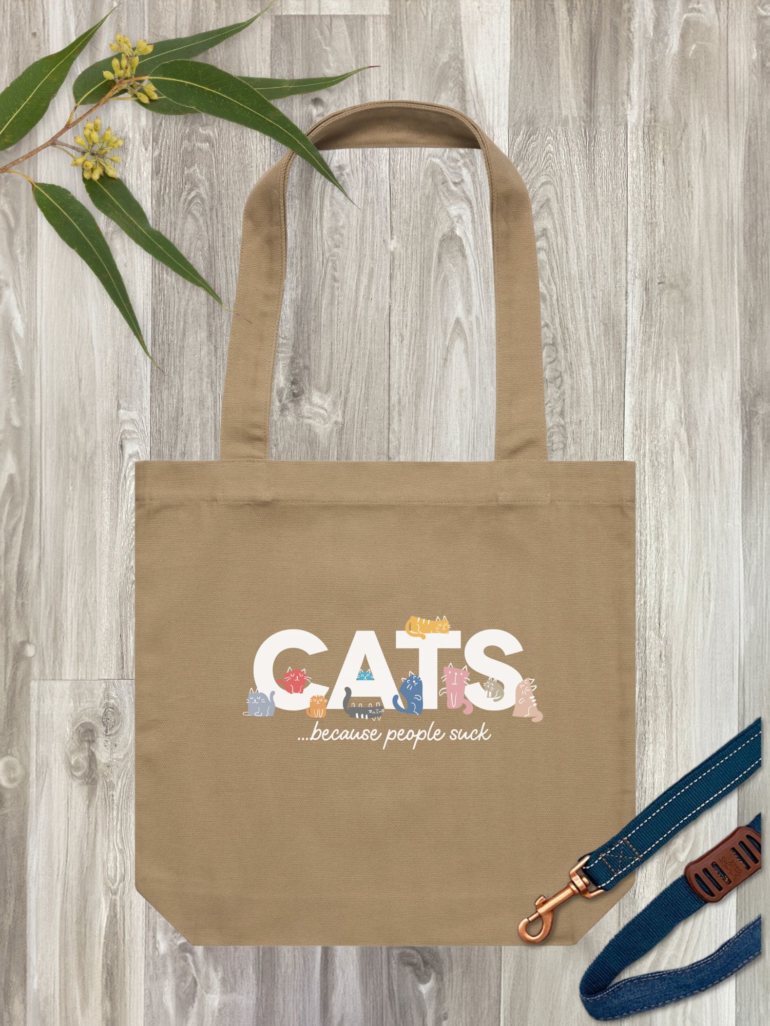 Cats Because People Suck Edith Tote