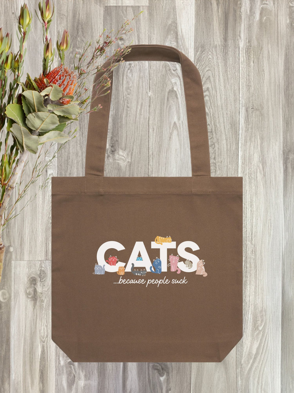Cats Because People Suck Edith Tote