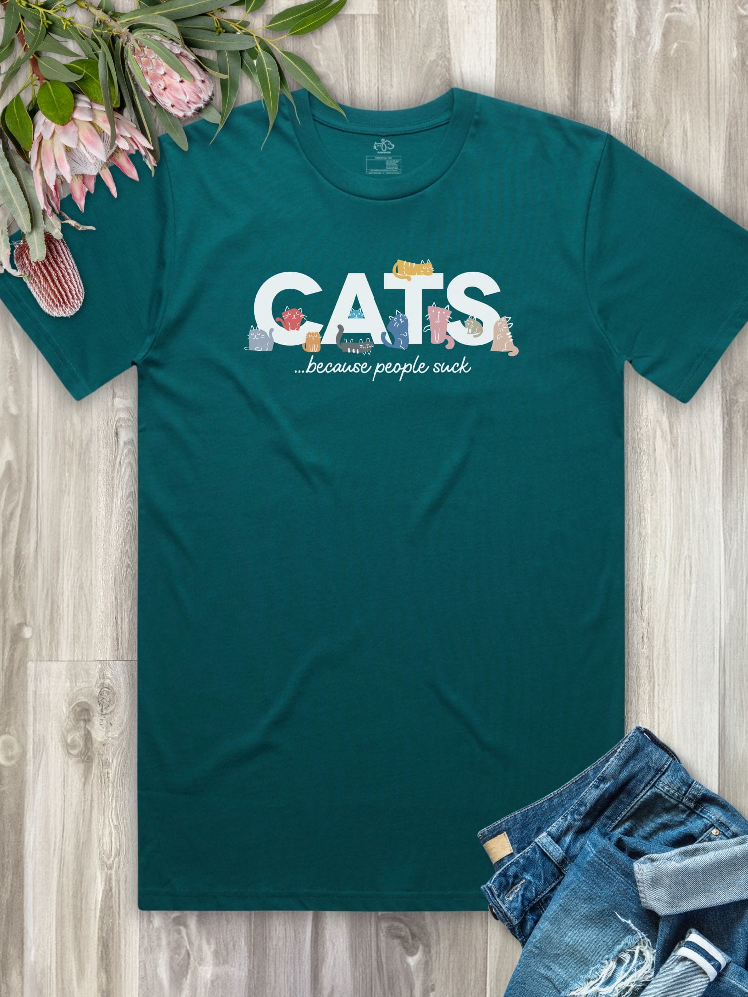 Cats Because People Suck Essential Unisex Tee