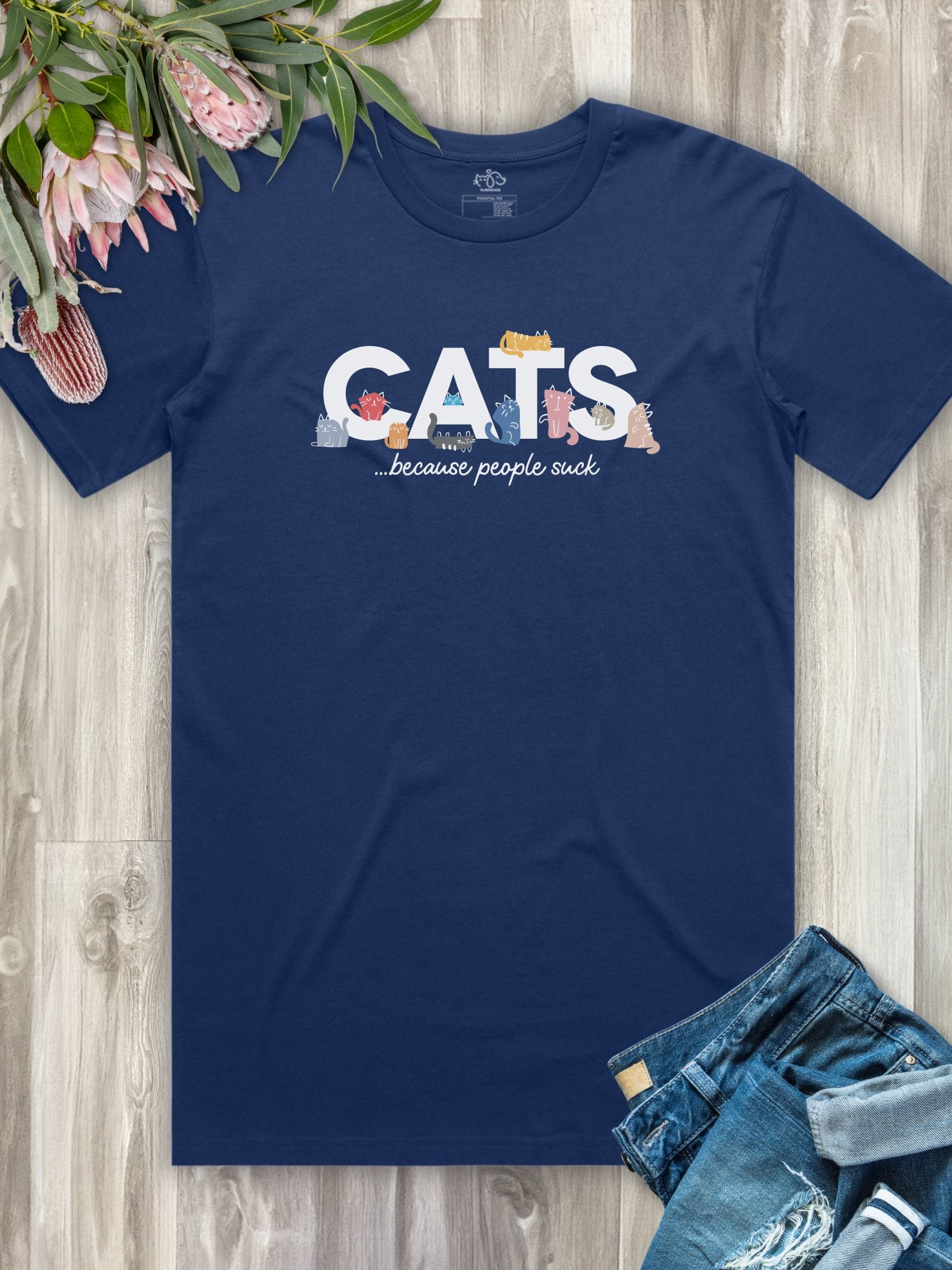 Cats Because People Suck Essential Unisex Tee